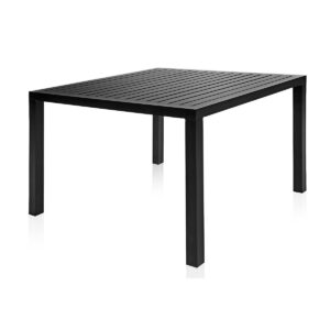 Mesa Marrocos Diva de 4 lugares. Tampo de mesa ripado com 110 x 110 cm